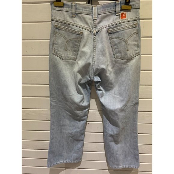 Vintage 1970s? 80s? women's GWG Denim flare Leg Made In Canada Hippie jeans 30" - Picture 7 of 16